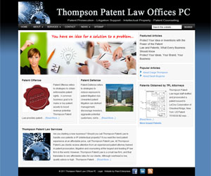 Thompson Patent Law New Website