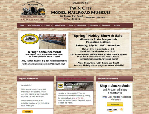New Website for Twin City Model Railroad Museum Launched